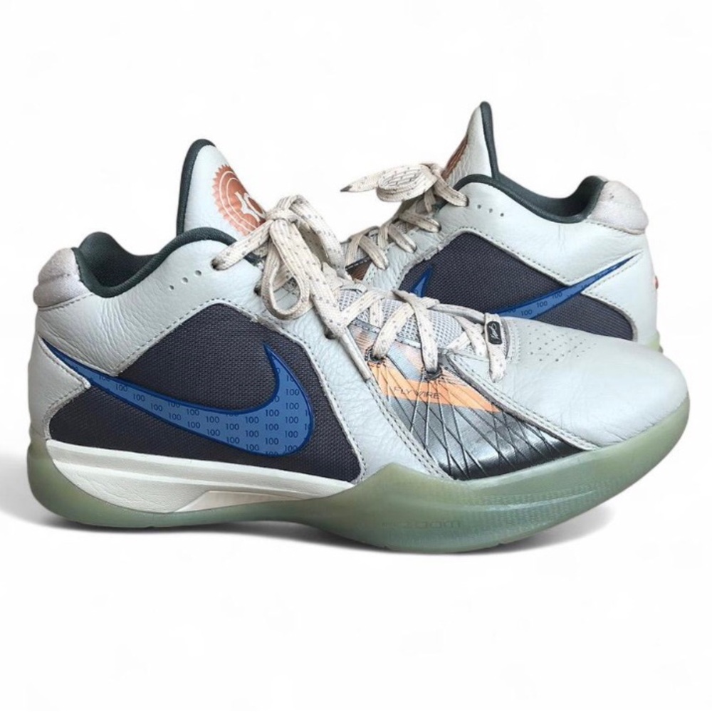 Nike KD 3 'Easy Money' Light Silver / Blue Basketball Shoes FJ0980-001 Men's 8.5